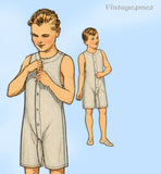 McCall 2206: 1920s Rare Boys Union Suit Underwear Size 8 Vintage Sewing Pattern