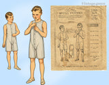 McCall 2206: 1920s Rare Boys Union Suit Underwear Size 8 Vintage Sewing Pattern