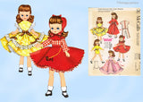 1950s Vintage McCalls Sewing Pattern 2239 Cute & Easy 8 Inch Betsy McCall Doll Clothes