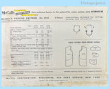 1950s Vintage McCalls Sewing Pattern 2243 Uncut Designer Pierre Cardin Apron