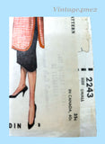 1950s Vintage McCalls Sewing Pattern 2243 Uncut Designer Pierre Cardin Apron