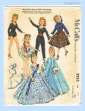 1950s Vintage McCalls Sewing Pattern 2255 12 Inch Revlon Doll Clothes ORIG