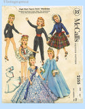 1950s Vintage McCalls Sewing Pattern 2255 Sweet 22 Inch Revlon Doll Clothes