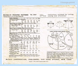 McCall's 2331: 1950s Toddler Girls Party Dress & Cape Sz4 Vintage Sewing Pattern