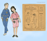 1920s Vintage McCall Sewing Pattern 2342 Uncut Childrens Coveralls Size 10