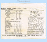 1950s Vintage McCalls Sewing Pattern 2349 Tiny Tears 8-9 Inch Baby Doll Clothes