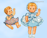 1950s Vintage McCalls Sewing Pattern 2349 Tiny Tears 8-9 Inch Baby Doll Clothes
