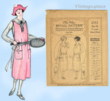 McCall 2351: 1920s Uncut Misses Sporty Dress Sz 34 B Vintage Sewing Pattern