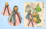 1960s Vintage McCall Sewing Pattern 2397 Centennial Wardrobe High Heel Doll Clothes