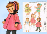 1960s Vintage McCalls Sewing Pattern 2466 Cute 18 to 19 Inch Patsy Ann Doll Clothes