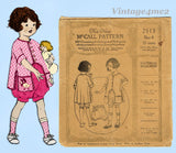 McCall 2513: 1920s Uncut Toddler Girls Bloomer Dress Sz4 Vintage Sewing Pattern