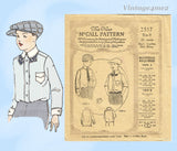 McCall 2517: 1920s Uncut Toddler Boys Blouse or Shirt Sz8 Vintage Sewing Pattern