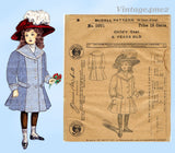 McCall 2601: 1900s Uncut Toddler Girls Edwardian Coat Sz6 Vintage Sewing Pattern