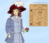 McCall 2601: 1900s Uncut Toddler Girls Edwardian Coat Sz6 Vintage Sewing Pattern