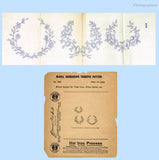 1910s Rare McCall Embroidery Transfer 269 Uncut Fancy Wreaths for Monograms