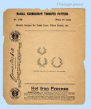 1910s Rare McCall Embroidery Transfer 269 Uncut Fancy Wreaths for Monograms
