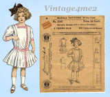 McCall 2767: 1900s Uncut Toddler Girls Edwardian Dress Sz6 Vintage Sewing Pattern