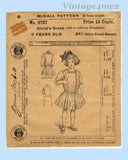 McCall 2767: 1900s Uncut Toddler Girls Edwardian Dress Sz6 Vintage Sewing Pattern