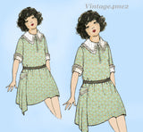 McCall 2935: 1920s Uncut Little Girls Day Dress Size 10 Vintage Sewing Pattern