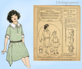 McCall 2935: 1920s Uncut Little Girls Day Dress Size 10 Vintage Sewing Pattern