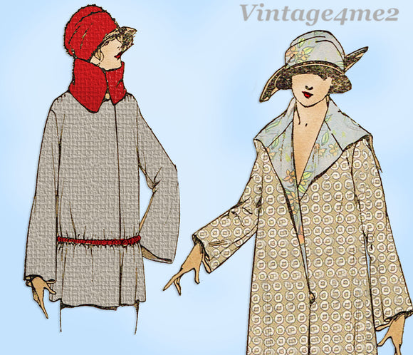 McCall 2968: 1920s Uncut Misses Flapper Coat Sz 38 Bust Vintage Sewing Pattern