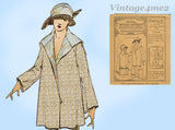 McCall 2968: 1920s Uncut Misses Flapper Coat Sz 38 Bust Vintage Sewing Pattern