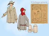 McCall 2968: 1920s Uncut Misses Flapper Coat Sz 38 Bust Vintage Sewing Pattern