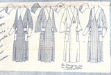 McCall 3075: 1920s Rare Maids Apron Dress & Cap Size 40 B Vintage Sewing Pattern