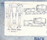McCall 3075: 1920s Rare Maids Apron Dress & Cap Size 40 B Vintage Sewing Pattern