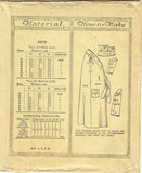 McCall 3075: 1920s Rare Maids Apron Dress & Cap Size 40 B Vintage Sewing Pattern