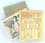 McCall 3075: 1920s Rare Maids Apron Dress & Cap Size 40 B Vintage Sewing Pattern