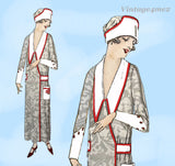 McCall 3075: 1920s Rare Maids Apron Dress & Cap Size 40 B Vintage Sewing Pattern