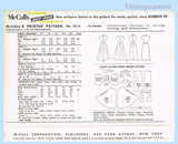 McCall's Pattern 3514 Envelope Back
