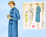 1950s Vintage McCall's Sewing Pattern 3241 Uncut Misses Dress & Duster 32 B