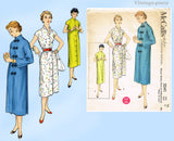 1950s Vintage McCall's Sewing Pattern 3241 Uncut Misses Dress & Duster 32 B