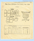 1920s Vintage McCall Sewing Pattern 3253 Sweet Toddler Boys Suit & Vestee Size 6