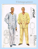 1930s Vintage McCalls Sewing Pattern 3518 Uncut Men's Pajamas Size 38-40 Chest