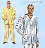 1930s Vintage McCalls Sewing Pattern 3518 Uncut Men's Pajamas Size 38-40 Chest