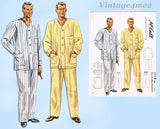 1930s Vintage McCalls Sewing Pattern 3518 Uncut Men's Pajamas Size 38-40 Chest