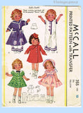 Original Circa 1935 McCall Pattern No. 355 - Doll's Outfit with Transfer