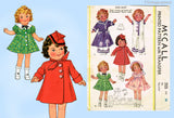 1930s Rare Vintage McCall Sewing Pattern 355 Rare 13in Movie Star Doll Clothes