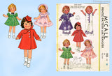 1930s Rare Vintage McCall Sewing Pattern 355 Rare 13in Movie Star Doll Clothes