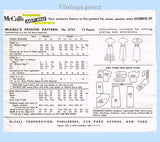 McCall Sewing Pattern 3753 Envelope Back