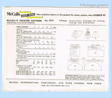 McCall's 3937: 1950s Cute Little Girls Suspender Skirt Sz 7 Vintage Sewing Pattern