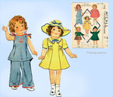 1930s Rare Vintage McCall Sewing Pattern 418 Rare 20in Movie Star Doll Clothes