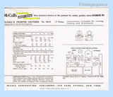 1950s Vintage McCalls Sewing Pattern 4643 Uncut Little Girls Helen Lee Dress Sz 12