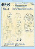 McCall 4998: 1920s Toddler Girls Bloomer Dress Size 4 Vintage Sewing Pattern
