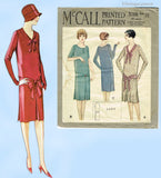 1920s Vintage McCall Sewing Pattern 5088 Rare Uncut Flapper Dress Sz 36 B