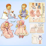 1930s Vintage McCall Sewing Pattern 513 Rare 11 In Dy-Dee Baby Doll Clothes ORIG