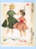 Original 1959 McCall Pattern No. 5163 - Girls' Dress with Attached Petticoat
